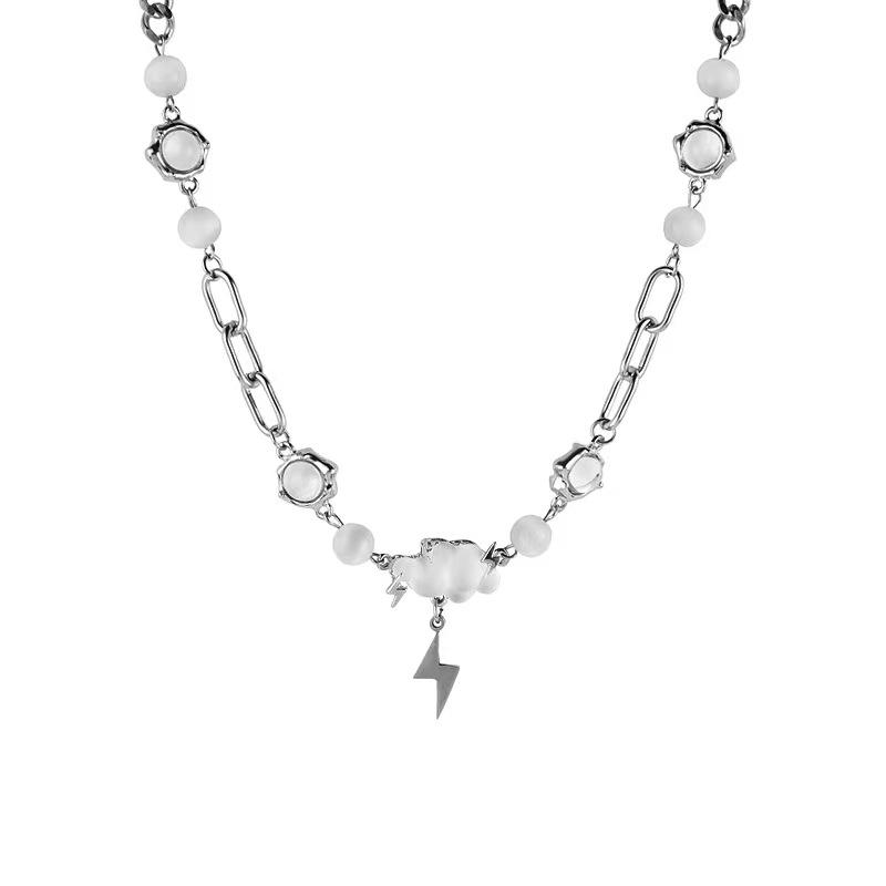 Lightning Cloud Necklace Niche Design High Sense Clavicle Chain ins Tide Hip Hop Hottie Accessories
Lightning Cloud Necklace Niche Design High Sense Clavicle Chain ins Tide Hip Hop Hottie Accessories
