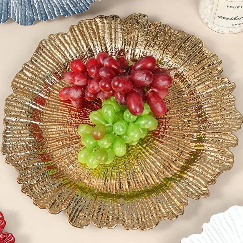 1PC Reef Irregular Plate Decorative Plate Gold Silver Dinner Serving Wedding Christmas Decor Table Place Steak Dining Plate
1PC Reef Irregular Plate Decorative Plate Gold Silver Dinner Serving Wedding Christmas Decor Table Place Steak Dining Plate