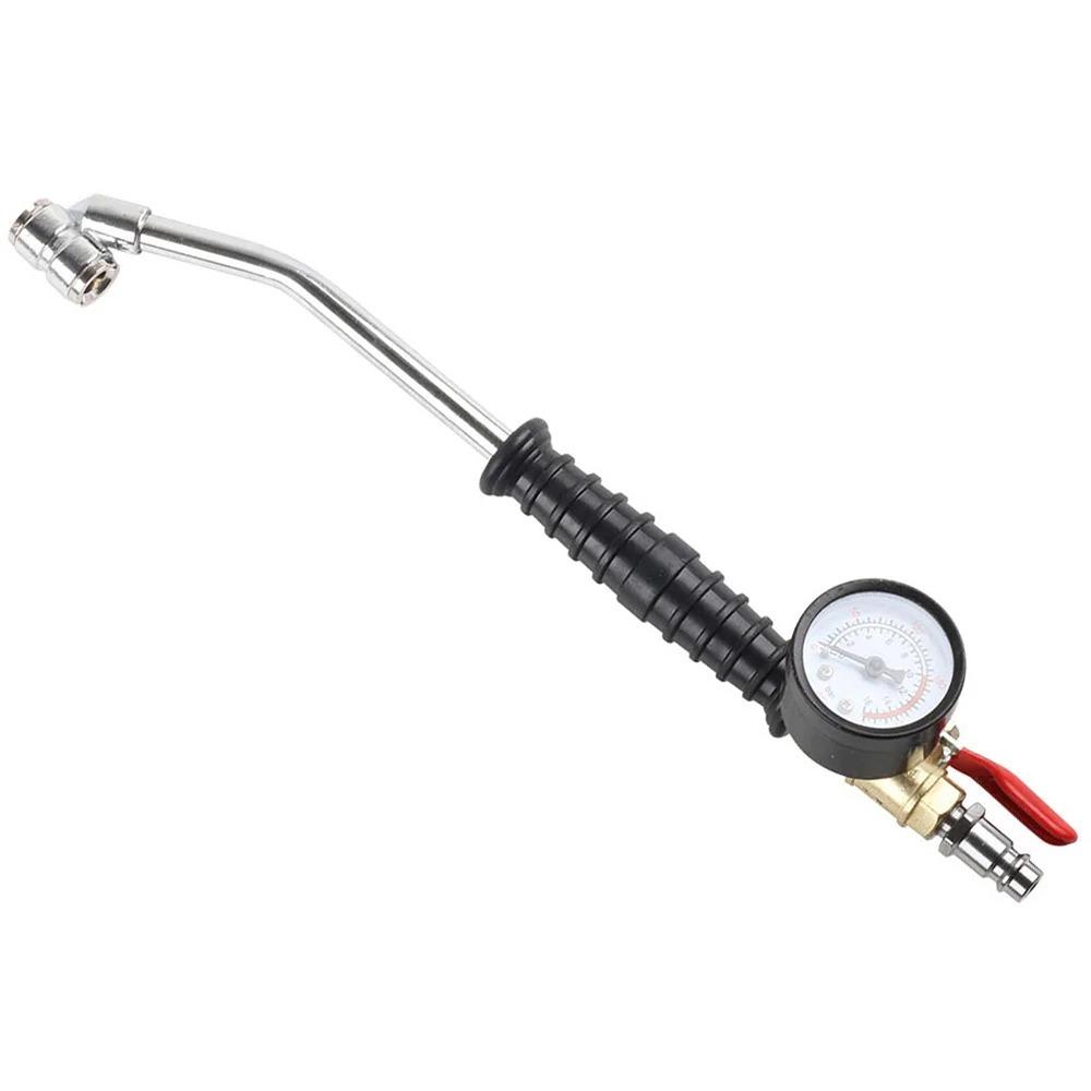 1 шт. Насос для шин з клапаном, компресор, 220 PSI, інструмент для обслуговування шин, манометр шин 30 см
1 шт. Насос для шин з клапаном, компресор, 220 PSI, інструмент для обслуговування шин, манометр шин 30 см