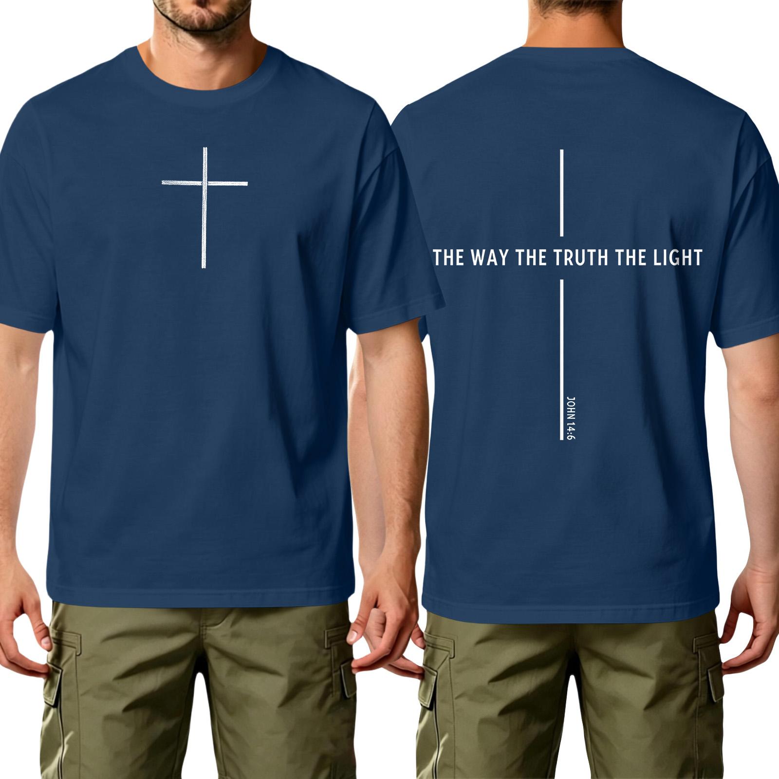 Men s Casual Short Sleeve T-Shirt with Cross Print Crew Neck Relaxed Fit Lightweight Cotton Fabric Comfortable Everyday Wear L
Men s Casual Short Sleeve T-Shirt with Cross Print Crew Neck Relaxed Fit Lightweight Cotton Fabric Comfortable Everyday Wear L