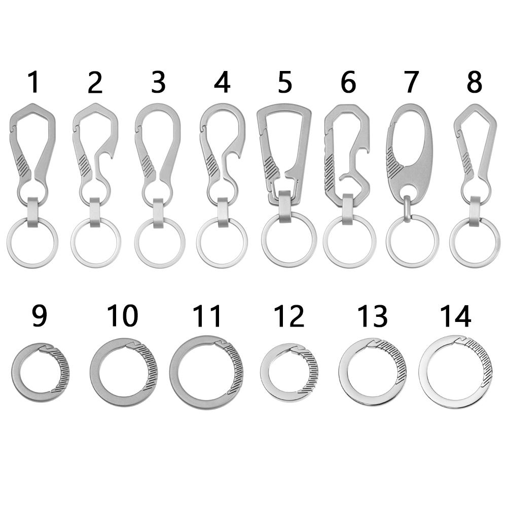 Luxury Real Titanium Ultra Lightweight Keychain Men Keychains EDC Key Rings Jewelry Holders 8
Luxury Real Titanium Ultra Lightweight Keychain Men Keychains EDC Key Rings Jewelry Holders 8