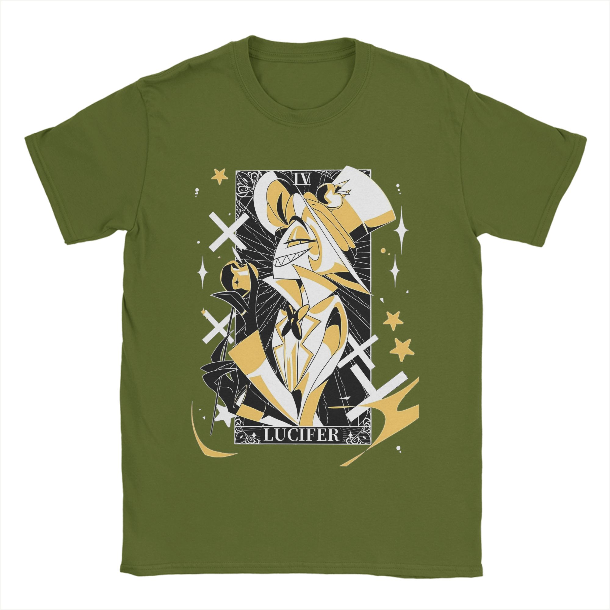 Lucifer Morningstar Hazbins Hotels T Shirts Men 100% Cotton Crazy T-Shirts Crewneck Tee Shirt Short Sleeve Clothes Plus Size 4XL
Lucifer Morningstar Hazbins Hotels T Shirts Men 100% Cotton Crazy T-Shirts Crewneck Tee Shirt Short Sleeve Clothes Plus Size 4XL