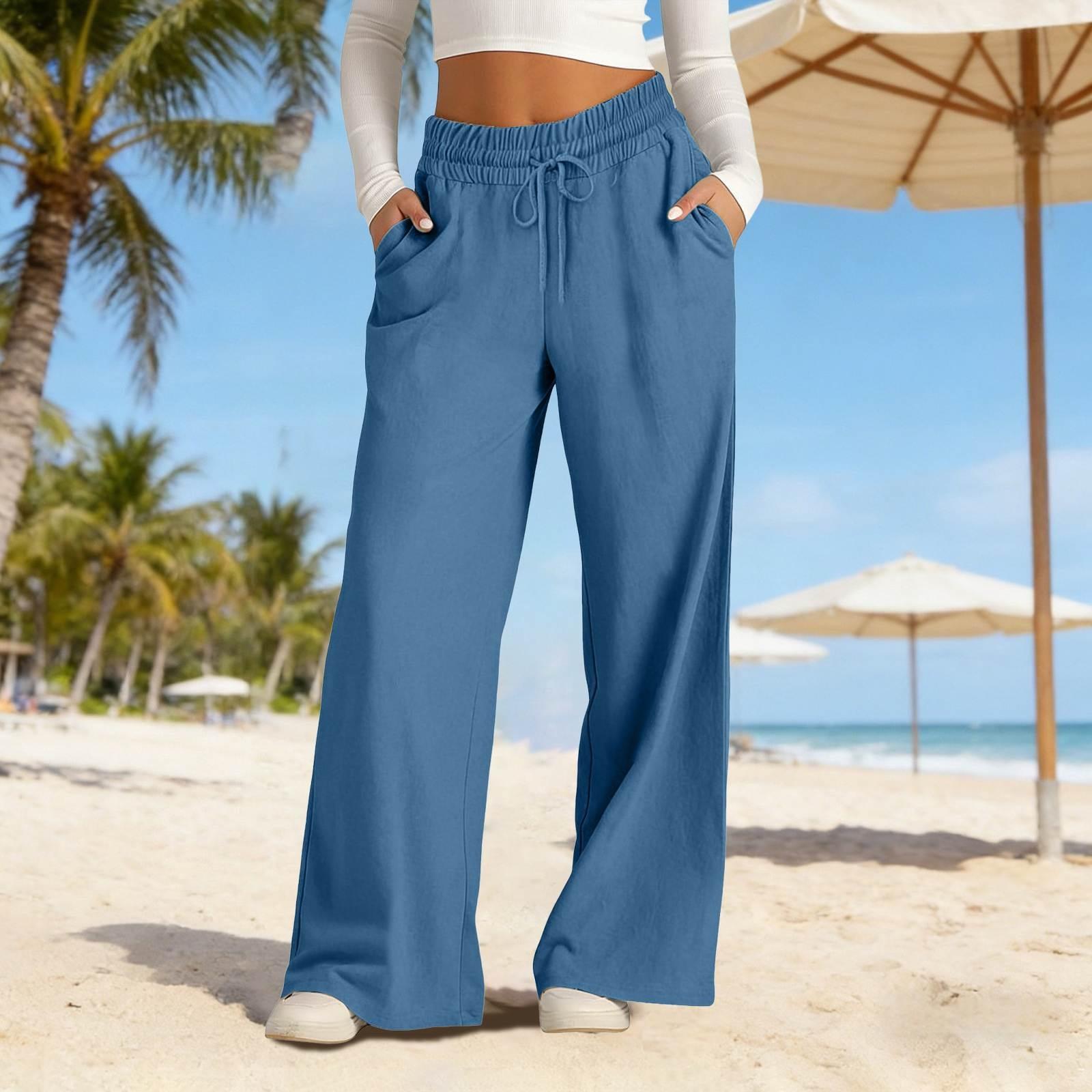 Women s Fashionable Loose-Fit High-Waisted Pants Casual Minimalist Wide-Leg Trousers For Commuting L
Women s Fashionable Loose-Fit High-Waisted Pants Casual Minimalist Wide-Leg Trousers For Commuting L