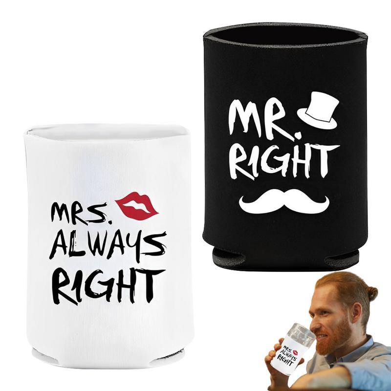 Can Cooler Sleeves Insulated 1 Pair Insulated Mr And Mrs Neoprene Beer Cooler Sleeves Anti-Slip Drink Glasses Bottles Wrap Soda CN
Can Cooler Sleeves Insulated 1 Pair Insulated Mr And Mrs Neoprene Beer Cooler Sleeves Anti-Slip Drink Glasses Bottles Wrap Soda CN