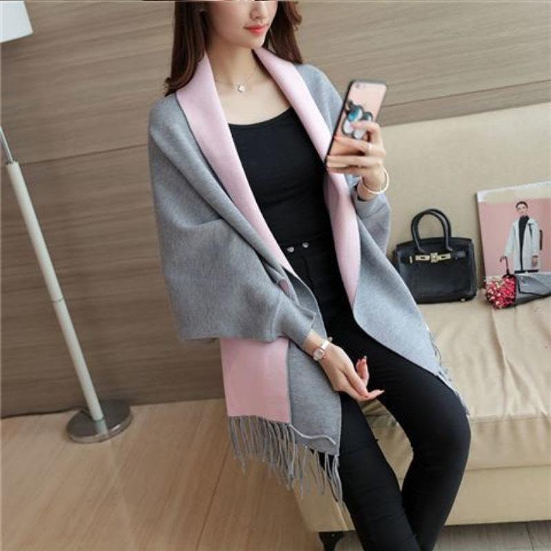 Весна и осень зима кардиган вязаный свободный плащ шаль топ универсальный кисточка накидка теплое пальто one size серый
Весна и осень зима кардиган вязаный свободный плащ шаль топ универсальный кисточка накидка теплое пальто one size серый