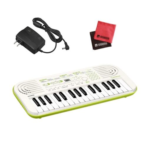 Casiotone SA-50 Mini Keyboard (White x Lime Green) with Adapter and Cloth (3-Piece Set)
Casiotone SA-50 Mini Keyboard (White x Lime Green) with Adapter and Cloth (3-Piece Set)