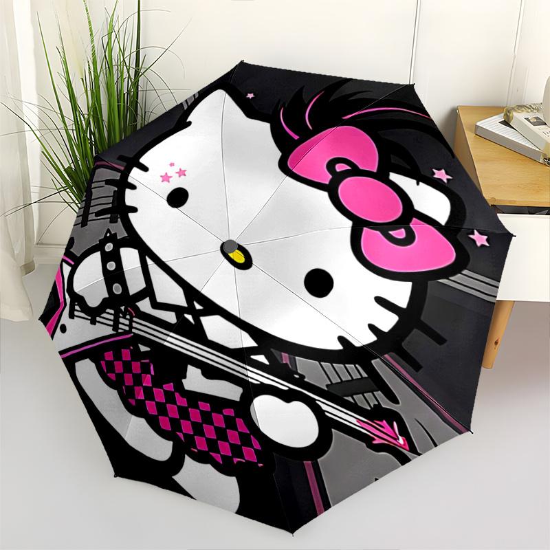 1pc Hello Kitty Rock Star Guitar Umbrella - Automatic Open/Closed with Foldable Design, 8-Rib Iron Frame Outdoor Umbrella for Fans, Travelers, Daily U
1pc Hello Kitty Rock Star Guitar Umbrella - Automatic Open/Closed with Foldable Design, 8-Rib Iron Frame Outdoor Umbrella for Fans, Travelers, Daily U