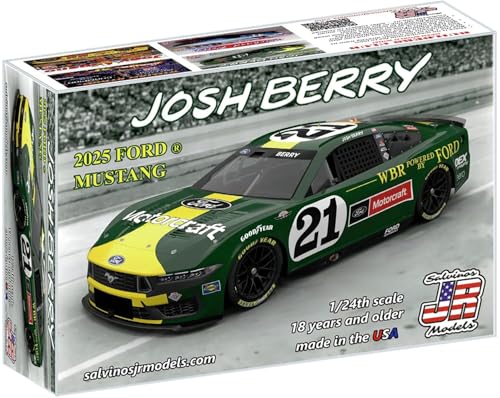 Salvinos JR Models 1/24 Josh Berry #21 Wood Brothers Racing Slow-Bass Kieme Ford Mustang NASCAR 2025 Plastic Model Car WBF2025JBD (Car)
Salvinos JR Models 1/24 Josh Berry #21 Wood Brothers Racing Slow-Bass Kieme Ford Mustang NASCAR 2025 Plastic Model Car WBF2025JBD (Car)