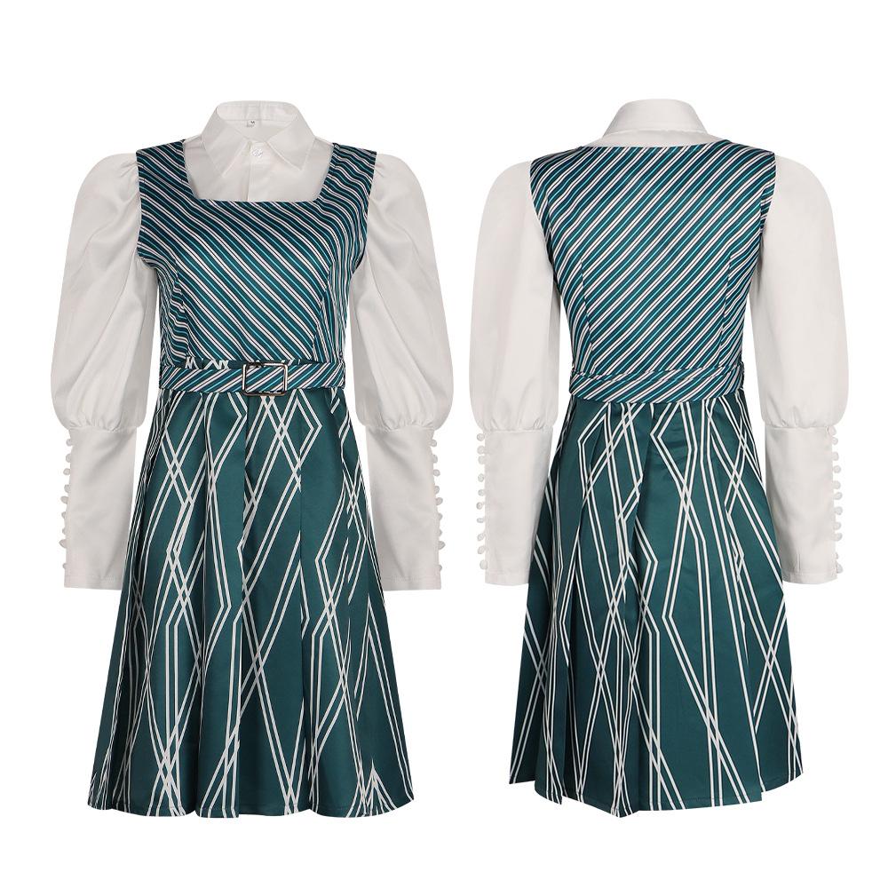 Film Wicked Cosplay Heksen Kostuum Elphaba Nessarose Mohamed Pfannee Cosplay Mannen Vrouwen Gestreept Schooluniform Set Dagelijk 3XL 65-70kg синий
Film Wicked Cosplay Heksen Kostuum Elphaba Nessarose Mohamed Pfannee Cosplay Mannen Vrouwen Gestreept Schooluniform Set Dagelijk 3XL 65-70kg синий