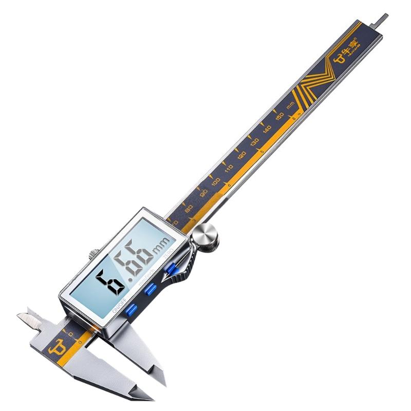 Digital Pachometer Metal Caliper Professional Vernier Calibers Measuring Tool Depth Electronic Rulers
Digital Pachometer Metal Caliper Professional Vernier Calibers Measuring Tool Depth Electronic Rulers
