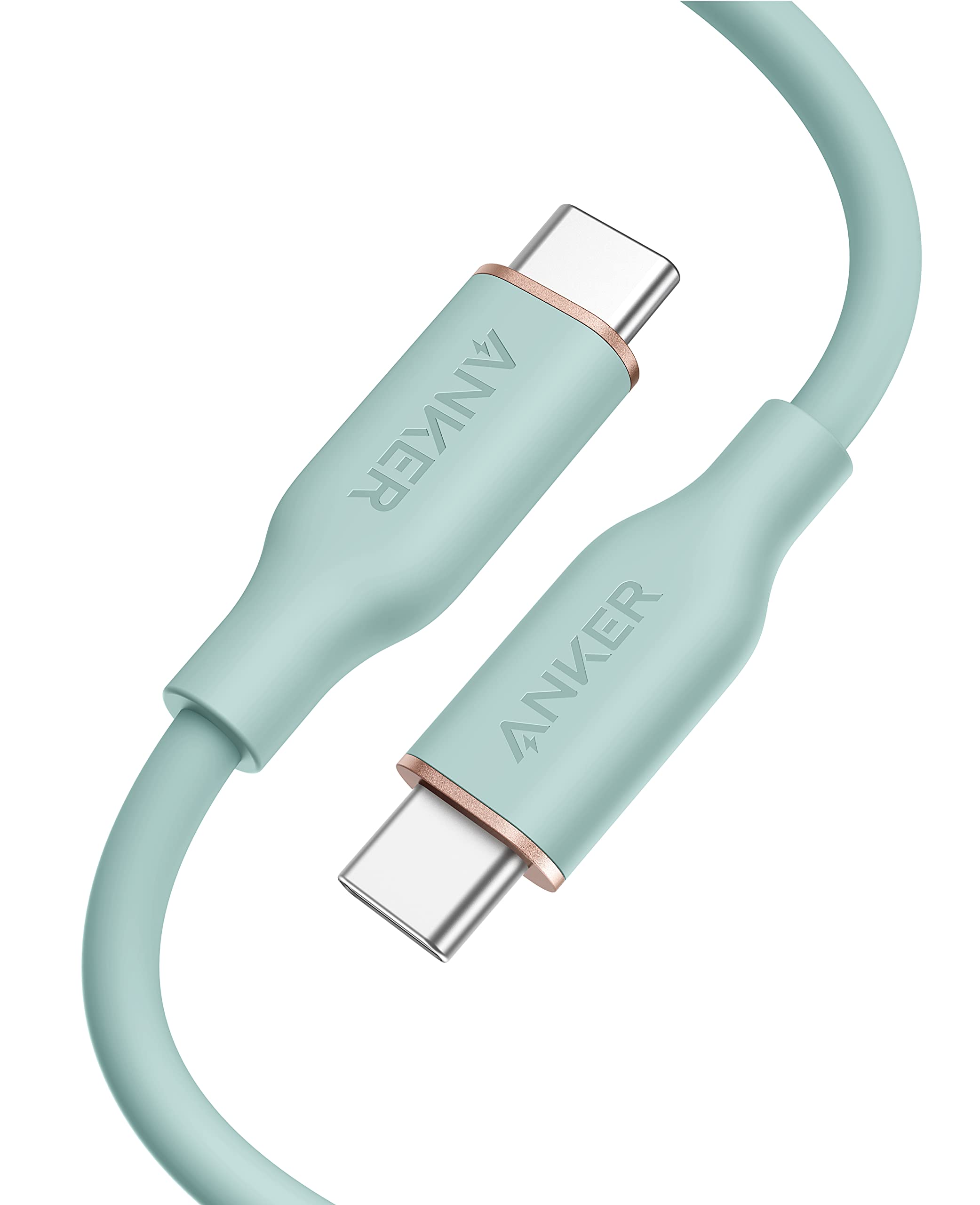 Anker PowerLine III Flow Cable Anker Cable USB PD Compatible Silicone Material 100W Compatible with iPhone 16 Galaxy iPad MacBook Mint USB-C & USB-C
Anker PowerLine III Flow Cable Anker Cable USB PD Compatible Silicone Material 100W Compatible with iPhone 16 Galaxy iPad MacBook Mint USB-C & USB-C