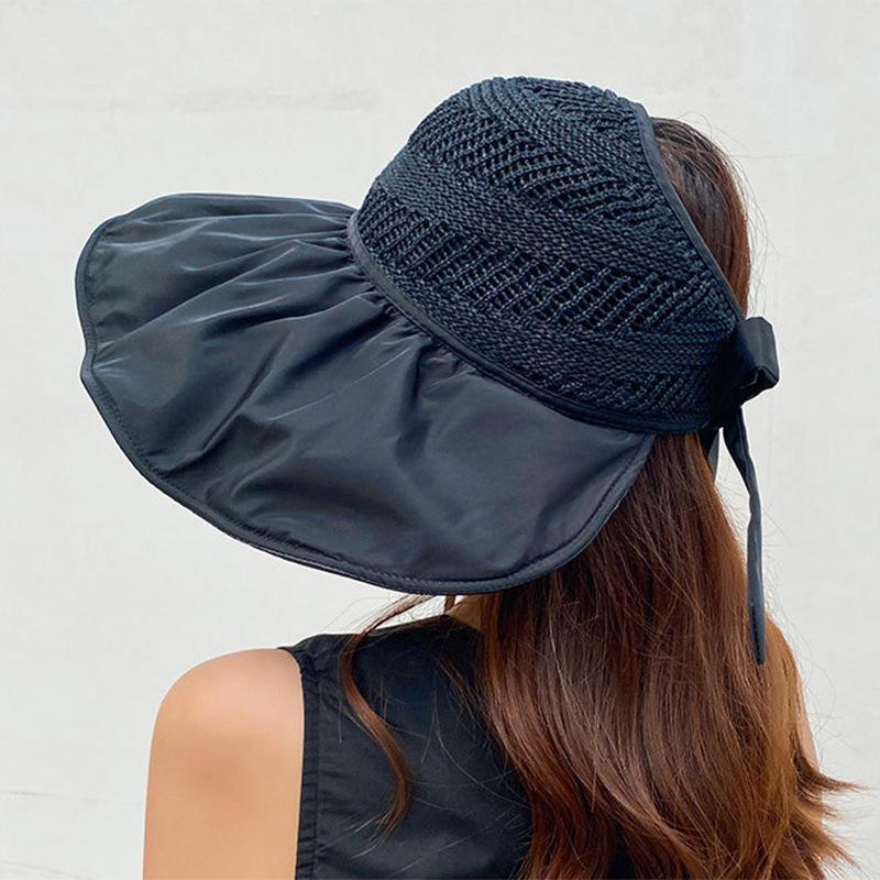 Fashion Solid Color Bucket Hat Summer Hollow Empty Top UV Protection Sunshade Fisherman Cap Girls Travel Outdoor Hat 56-58cm чорний
Fashion Solid Color Bucket Hat Summer Hollow Empty Top UV Protection Sunshade Fisherman Cap Girls Travel Outdoor Hat 56-58cm чорний