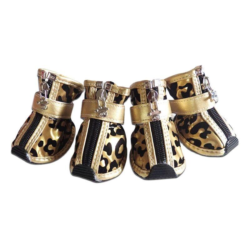 4pcs/set Leopard Leather Pet Dog Shoes PU anti-slip Boot small dogs cat Waterproof shoes Puppy outdoor Booties 1 серебряный
4pcs/set Leopard Leather Pet Dog Shoes PU anti-slip Boot small dogs cat Waterproof shoes Puppy outdoor Booties 1 серебряный