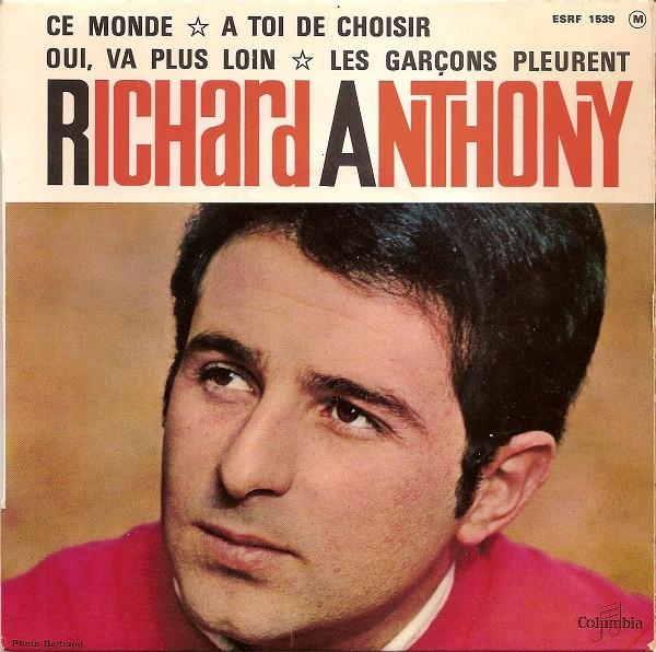 7inch Record RICHARD ANTHONY (2) - Ce Monde ESRF1539 Columbia 1964 France Rock Used
7inch Record RICHARD ANTHONY (2) - Ce Monde ESRF1539 Columbia 1964 France Rock Used