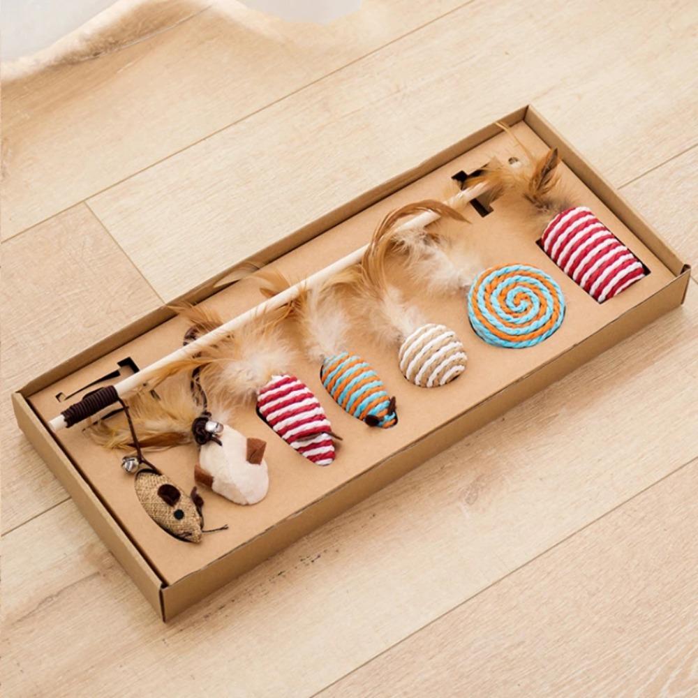 Handheld Pet Cat Toy Set Detachable Cat Playing Teaser Wand Funny Cat Teaser Stick Relieve Boredom Style 1
Handheld Pet Cat Toy Set Detachable Cat Playing Teaser Wand Funny Cat Teaser Stick Relieve Boredom Style 1