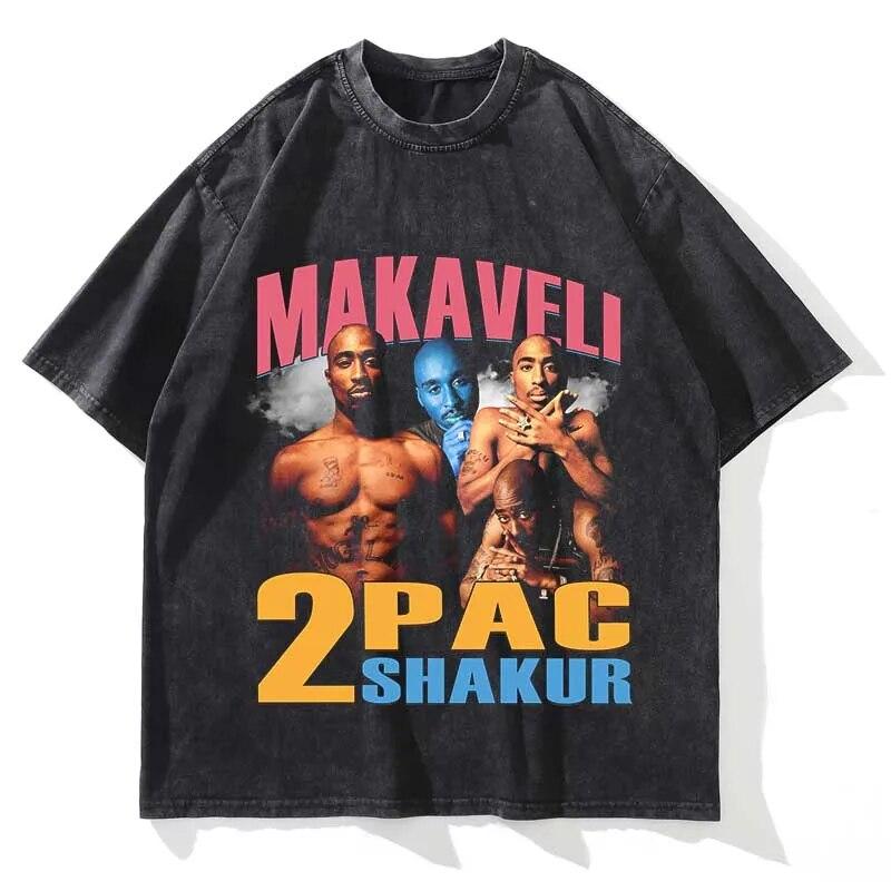 Новая летняя мытая мужская и женская футболка TUPAC с графическим принтом и коротким рукавом, винтажная футболка с круглым вырезом, модная уличная футболка
Новая летняя мытая мужская и женская футболка TUPAC с графическим принтом и коротким рукавом, винтажная футболка с круглым вырезом, модная уличная футболка