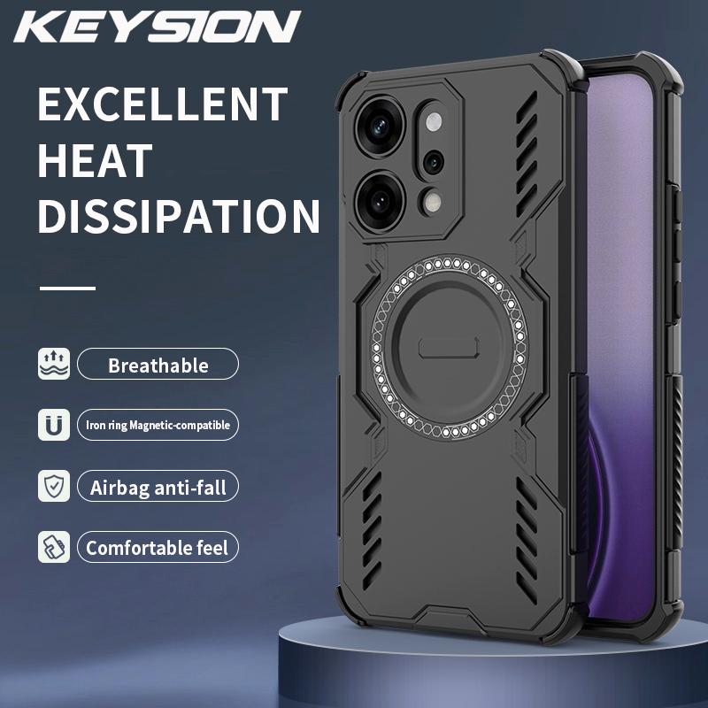 KEYSION Hollow Heat Dissipation Case for OPPO Reno 14 Pro 5G Silicone+PC Magnetic Cooling Shockproof Phone Cover for OPPO Reno14 for OPPO Reno14 5G синій
KEYSION Hollow Heat Dissipation Case for OPPO Reno 14 Pro 5G Silicone+PC Magnetic Cooling Shockproof Phone Cover for OPPO Reno14 for OPPO Reno14 5G синій