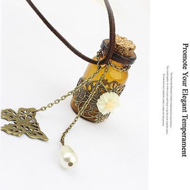 Happy Encounter Retro Long Leather Cord Wishing Bottle Sweater Chain Necklace Direct Sale C181 Vintage Picture Color
Happy Encounter Retro Long Leather Cord Wishing Bottle Sweater Chain Necklace Direct Sale C181 Vintage Picture Color