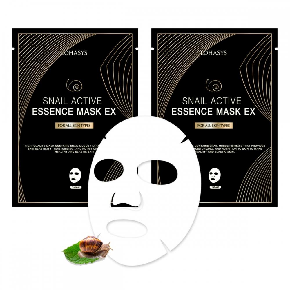 Lohasis Snail Active Essence Mask 10 Sheets X 3
Lohasis Snail Active Essence Mask 10 Sheets X 3