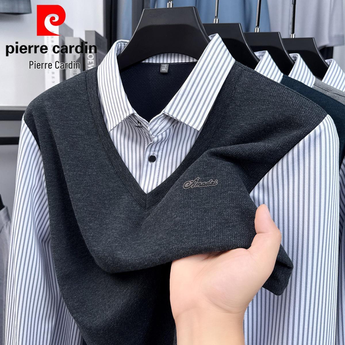 Pierre Cardin Men s Two-in-One Collared Sweater: Long-Sleeve Knit T-Shirt for Spring, Autumn, Winter. 2XL (158-175 jin)
Pierre Cardin Men s Two-in-One Collared Sweater: Long-Sleeve Knit T-Shirt for Spring, Autumn, Winter. 2XL (158-175 jin)