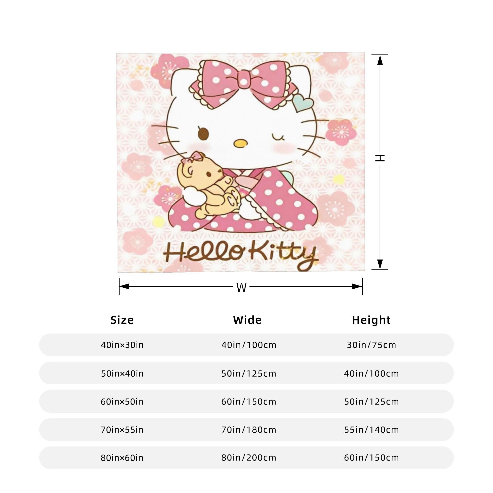 Hello Kitty Flannel Blanket Kawaii Cartoon Custom Throw Blanket for Home Hotel Sofa 150*125cm Quilt 130x150cm
Hello Kitty Flannel Blanket Kawaii Cartoon Custom Throw Blanket for Home Hotel Sofa 150*125cm Quilt 130x150cm
