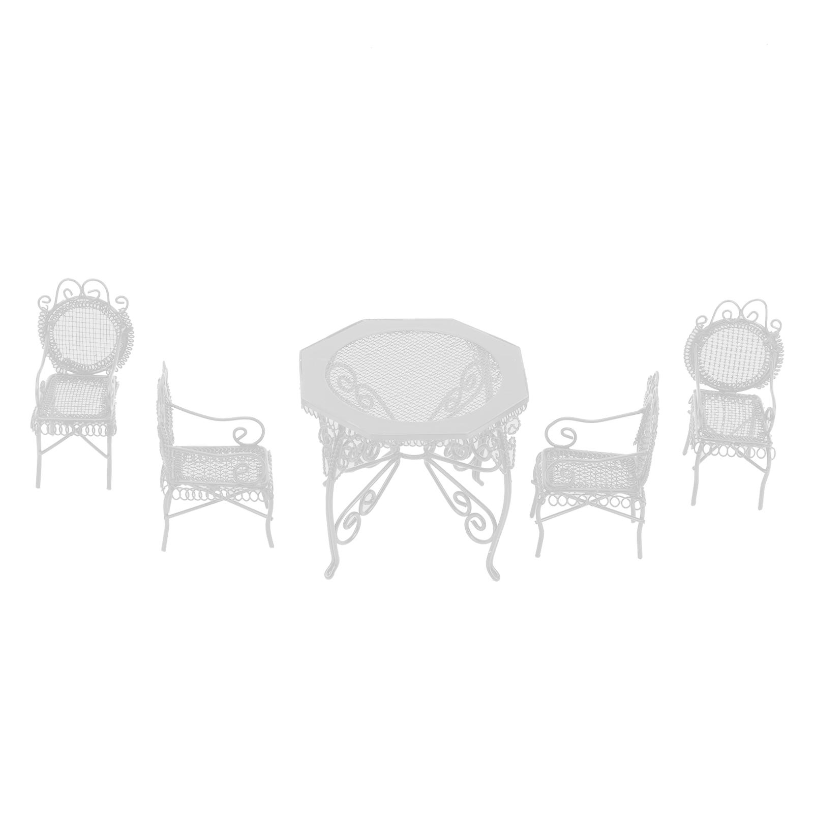 5pcs Table Chair Outdoor Garden Scene Doll House ature Furniture Decorative Accessory
5pcs Table Chair Outdoor Garden Scene Doll House ature Furniture Decorative Accessory