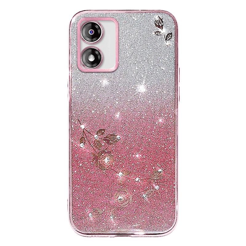 KADEM For Motorola Moto E13 4G TPU Case Flower Pattern Glitter Phone Cover with Strap Rose Gold
KADEM For Motorola Moto E13 4G TPU Case Flower Pattern Glitter Phone Cover with Strap Rose Gold