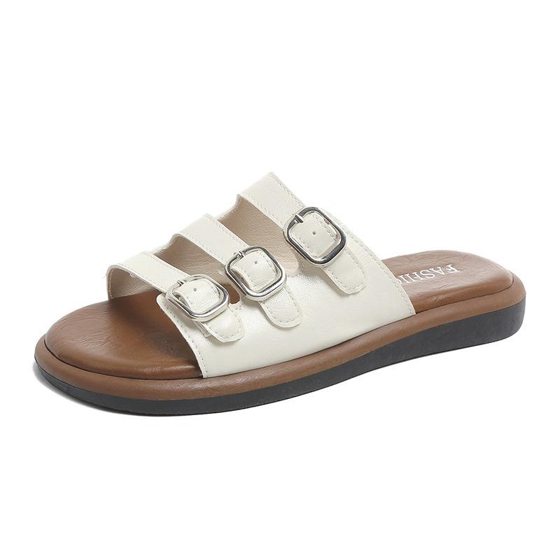Fashion 2025 Summer Women s Vintage Korean Style Flat Slide Sandals Retro Casual Strappy Beach Shoes Comfortable Non-Slip Flip Flops 35
Fashion 2025 Summer Women s Vintage Korean Style Flat Slide Sandals Retro Casual Strappy Beach Shoes Comfortable Non-Slip Flip Flops 35