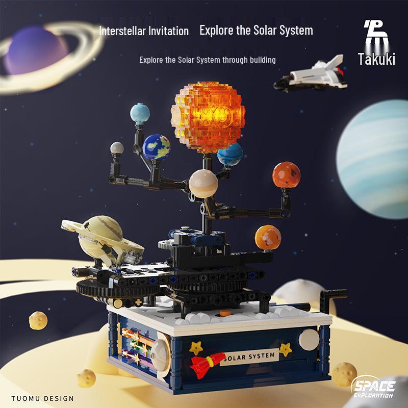 Lego-Compatible Rotating Solar System Model: Assembled Toy, Building Blocks, Globe Ornament, Science & Education Gift
Lego-Compatible Rotating Solar System Model: Assembled Toy, Building Blocks, Globe Ornament, Science & Education Gift