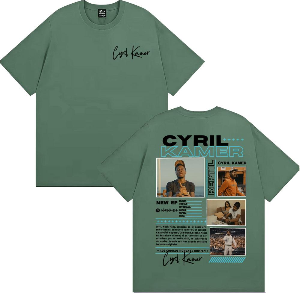 Rapper Cyril Kamer Reptil Album Tour Merch Tshirt Mens Women Harajuku Vintage Short Sleeve T Shirts Casual 100 Cotton T Shirt 4XL
Rapper Cyril Kamer Reptil Album Tour Merch Tshirt Mens Women Harajuku Vintage Short Sleeve T Shirts Casual 100 Cotton T Shirt 4XL