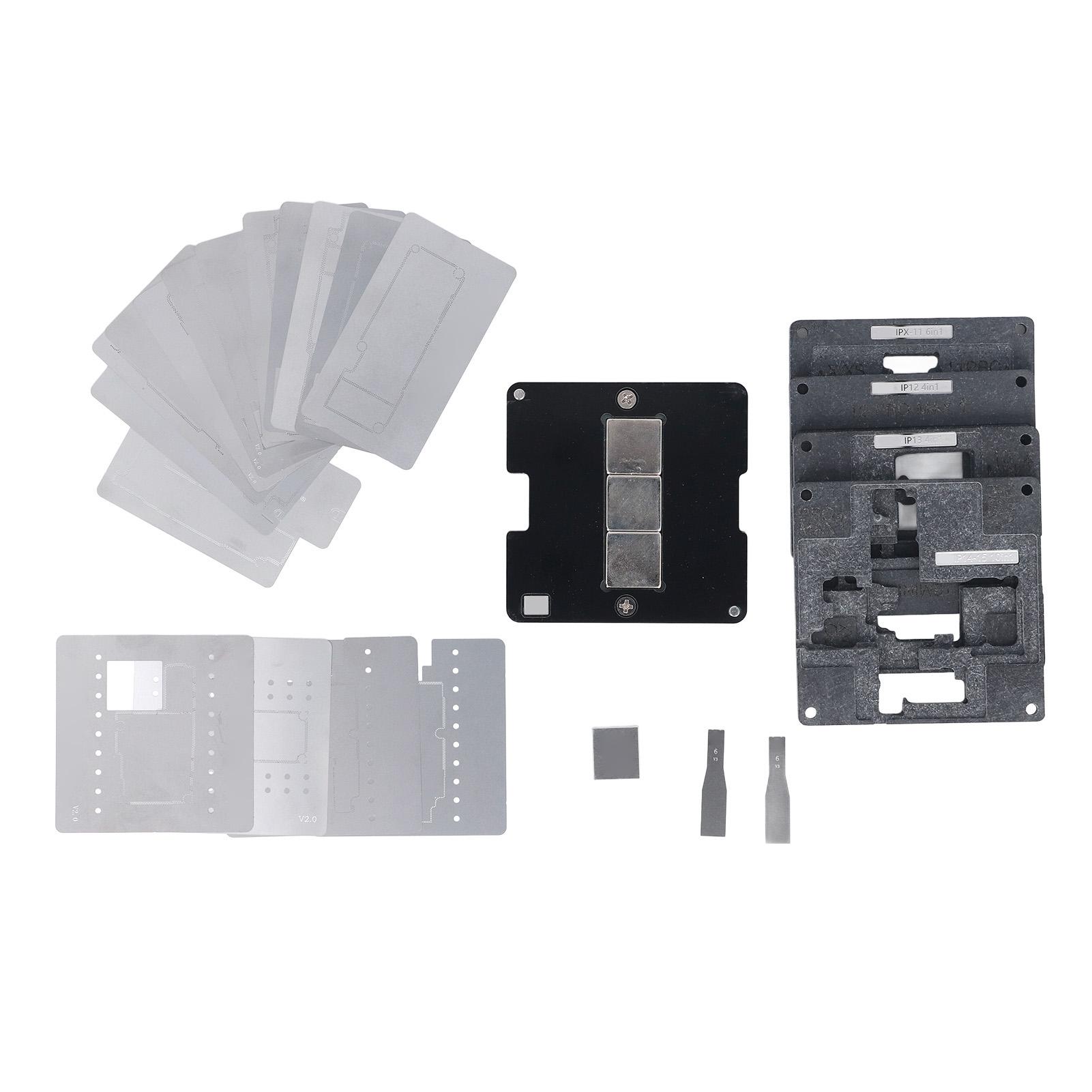 Middle Frame Reballing Platform Mainboard Motherboard BGA Stencil Kit Mobile Phone Repair Tool 24 in
Middle Frame Reballing Platform Mainboard Motherboard BGA Stencil Kit Mobile Phone Repair Tool 24 in