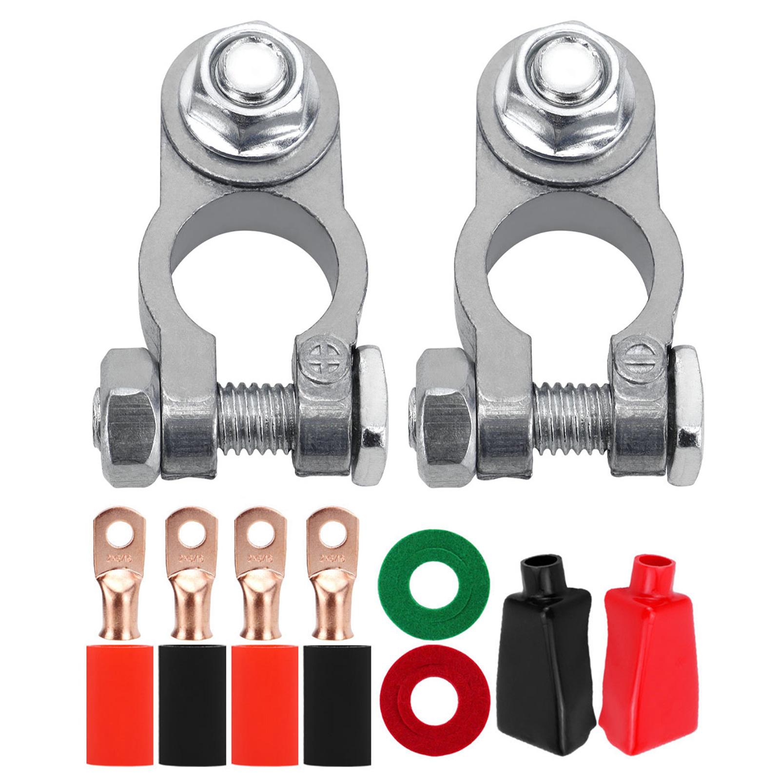 Battery Terminal Connector Kit with Gauges Lugs & Easy Installation Accessories Battery Clamps set for Vehicles & Boats 5 16
Battery Terminal Connector Kit with Gauges Lugs & Easy Installation Accessories Battery Clamps set for Vehicles & Boats 5 16