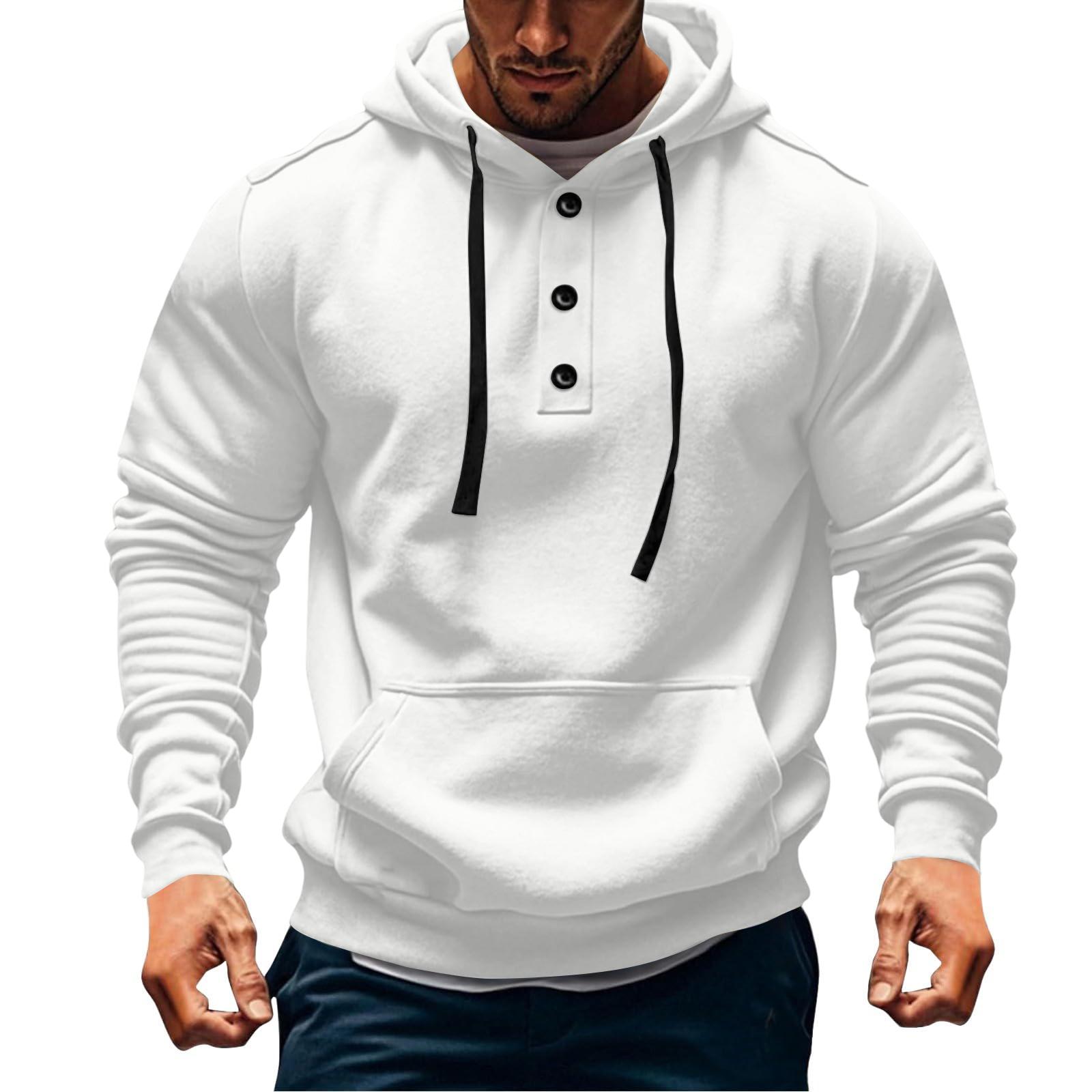 Mens Hoodies Vintage Casual Quarter Button Up Hooded Workout Sweatshirts Fall Winter Pullover Hoody XL
Mens Hoodies Vintage Casual Quarter Button Up Hooded Workout Sweatshirts Fall Winter Pullover Hoody XL
