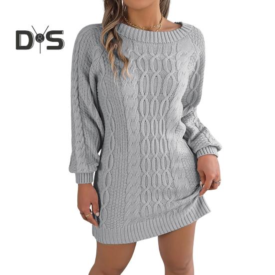 Зимнее платье-свитер, трикотажное эластичное, толстое, с круглым вырезом, длинными рукавами, однотонное, облегающее, с рукавами-фонариками, длиной выше колена, мини-платье S серый
Зимнее платье-свитер, трикотажное эластичное, толстое, с круглым вырезом, длинными рукавами, однотонное, облегающее, с рукавами-фонариками, длиной выше колена, мини-платье S серый