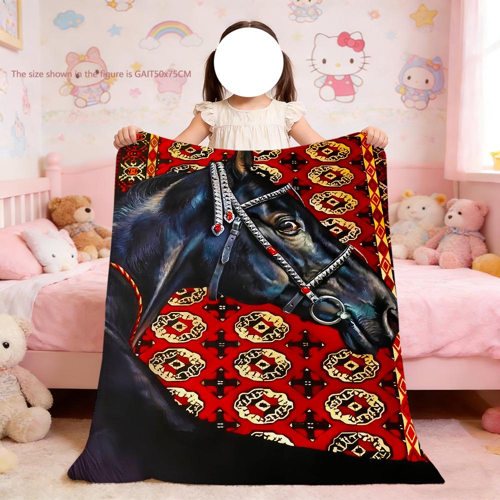 Blanket For Soft Throw Horse Blanket for Picnic Pattern Fashion Bed Sofa Retro Home Bedroom Cozy Warm Comfortable 75x90cm
Blanket For Soft Throw Horse Blanket for Picnic Pattern Fashion Bed Sofa Retro Home Bedroom Cozy Warm Comfortable 75x90cm