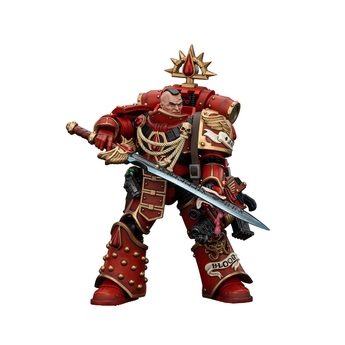 JOYTOY Warhammer Blood Angels Первый капитан Лардрон Масштабная фигурка Готовый продукт 40,000 1/18
JOYTOY Warhammer Blood Angels Первый капитан Лардрон Масштабная фигурка Готовый продукт 40,000 1/18