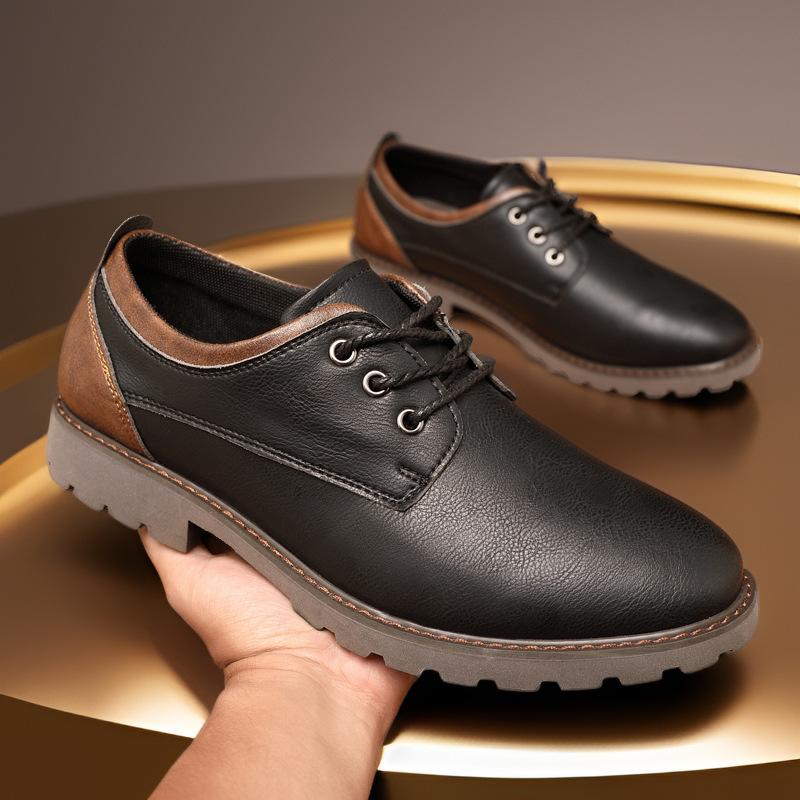 Осенние рабочие водонепроницаемые кожаные туфли с большим носком, мужская обувь для работы с инструментами, повседневная обувь больших размеров, корейская версия, модная обувь, мужские туфли в стиле ретро с низким верхом 39
Осенние рабочие водонепроницаемые кожаные туфли с большим носком, мужская обувь для работы с инструментами, повседневная обувь больших размеров, корейская версия, модная обувь, мужские туфли в стиле ретро с низким верхом 39