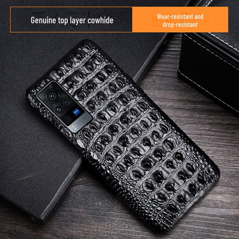 Genuine Leather Crocodile Skull Phone Case for Vivo X90 Pro, X80 and X60 Pro. Stylish business design. X60 коричневий
Genuine Leather Crocodile Skull Phone Case for Vivo X90 Pro, X80 and X60 Pro. Stylish business design. X60 коричневий