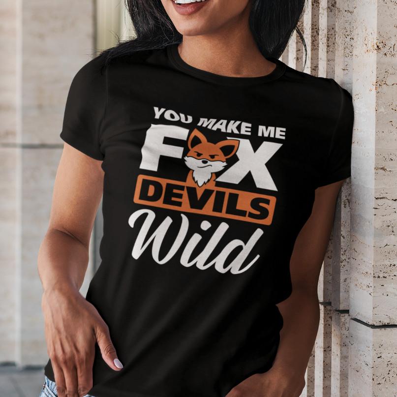 You Make Me Fox Devils Wild Denglish Fun Sayings Funny Comedy Womens T-Shirt 2XL
You Make Me Fox Devils Wild Denglish Fun Sayings Funny Comedy Womens T-Shirt 2XL