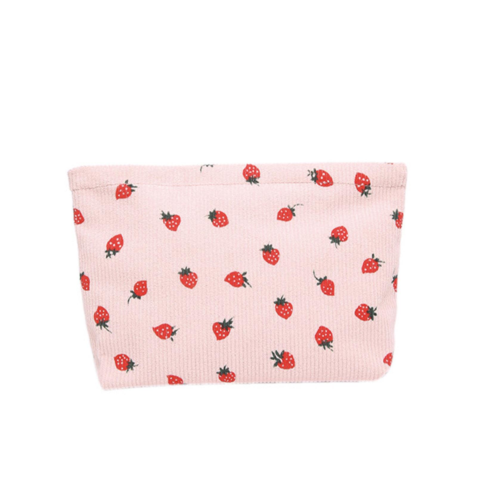 Corduroy Makeup Bag with Cute Strawberry Print, Portable Travel Cosmetic Organizer for Toiletries, Zippered Water-Resistant Pouch One Size рожевий
Corduroy Makeup Bag with Cute Strawberry Print, Portable Travel Cosmetic Organizer for Toiletries, Zippered Water-Resistant Pouch One Size рожевий