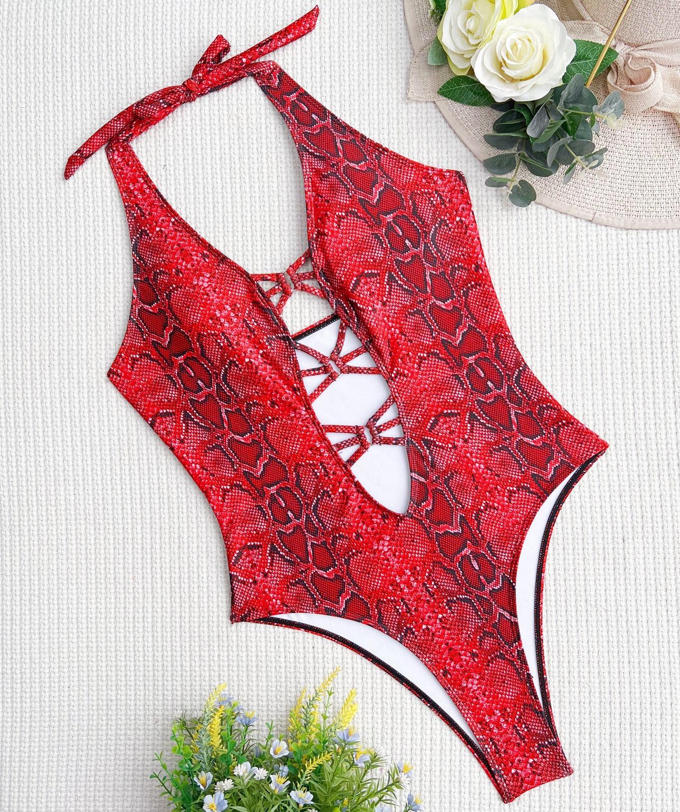 Жіночий купальник зі зміїним принтом, суцільний купальник із сексуальним вирізом, пляжний одяг, купальні костюми L
Жіночий купальник зі зміїним принтом, суцільний купальник із сексуальним вирізом, пляжний одяг, купальні костюми L