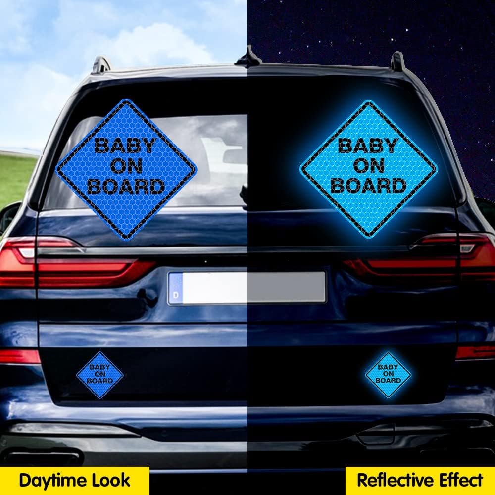 Baby on Board Stickers for Cars,Super Strong Reflective Classic Baby Caution Decals and Stickers 4.7 * 4.7in Car Window Bumper Safety Warning Sign
Baby on Board Stickers for Cars,Super Strong Reflective Classic Baby Caution Decals and Stickers 4.7 * 4.7in Car Window Bumper Safety Warning Sign