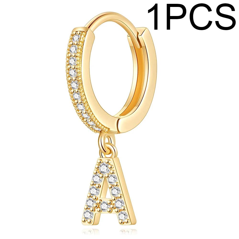 A-Z Letters Initial pendant earrings Hoop Earrings men Golden Color Zircon Earring Aretes Alphabet name earrings women 1pcs
A-Z Letters Initial pendant earrings Hoop Earrings men Golden Color Zircon Earring Aretes Alphabet name earrings women 1pcs