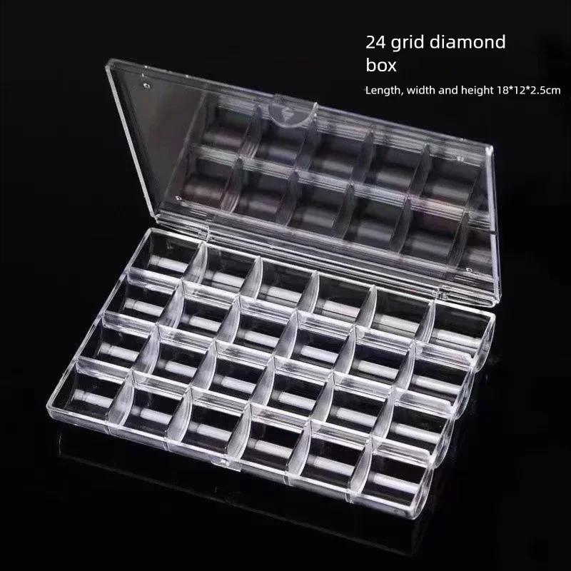 24 Grids 18x12x2cm Clear Transparent Box Plastic Cosmetic Nail Art Pill Rhinestones Box Case Portable Storage Container Organize
24 Grids 18x12x2cm Clear Transparent Box Plastic Cosmetic Nail Art Pill Rhinestones Box Case Portable Storage Container Organize