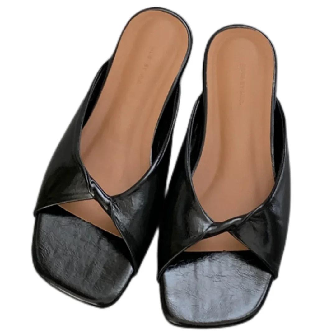 Туфли на плоской подошве, женские босоножки с открытым носком, летние шлепанцы, повседневная обувь, тренд 2025 года, туфли для вечеринок, женские шлепанцы, дизайнер 35 чёрный
Туфли на плоской подошве, женские босоножки с открытым носком, летние шлепанцы, повседневная обувь, тренд 2025 года, туфли для вечеринок, женские шлепанцы, дизайнер 35 чёрный