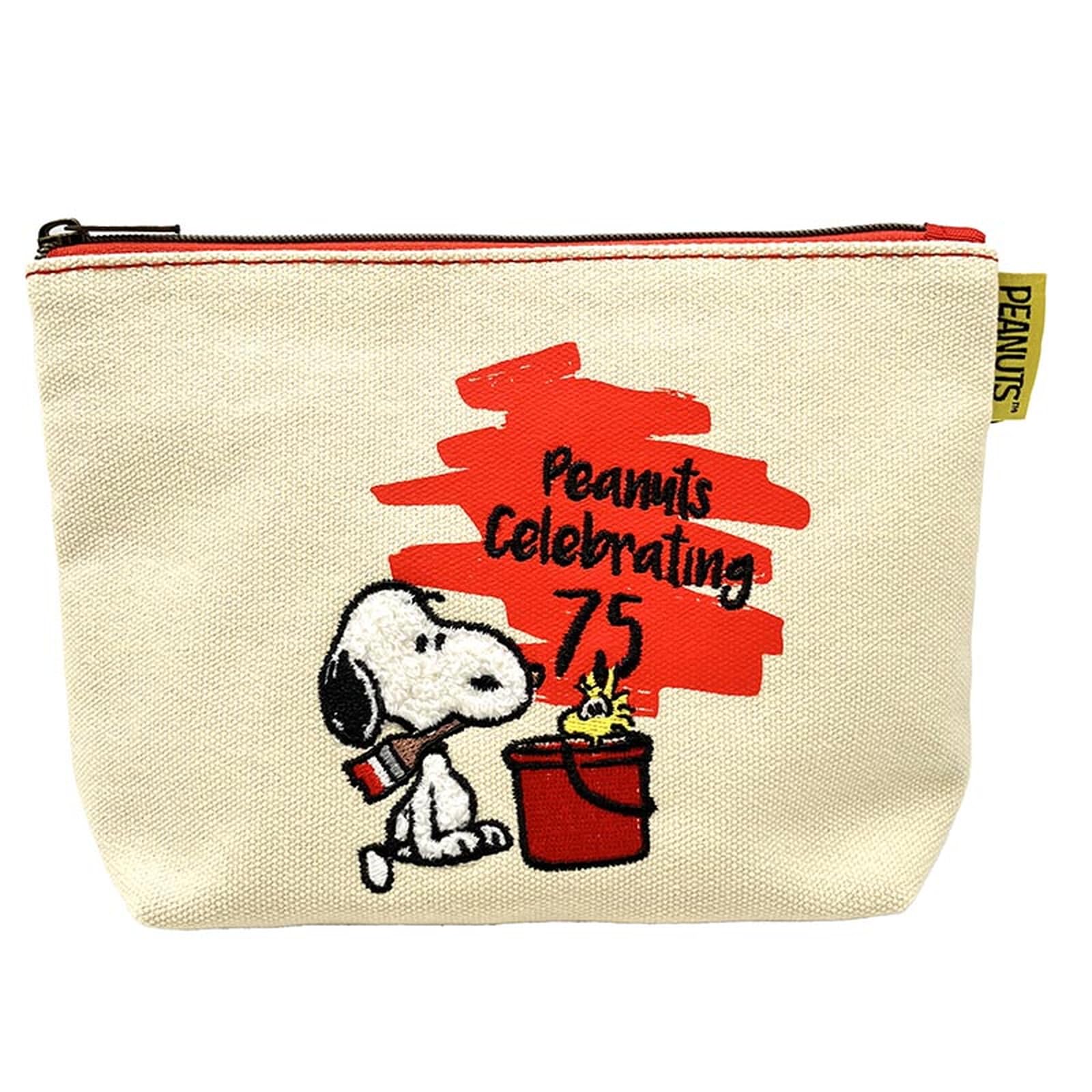 Nakajima Corporation Snoopy 75th Celebration Sagara Cosmetic Pouch Red H12 x W19 x D5cm 202758-24
Nakajima Corporation Snoopy 75th Celebration Sagara Cosmetic Pouch Red H12 x W19 x D5cm 202758-24