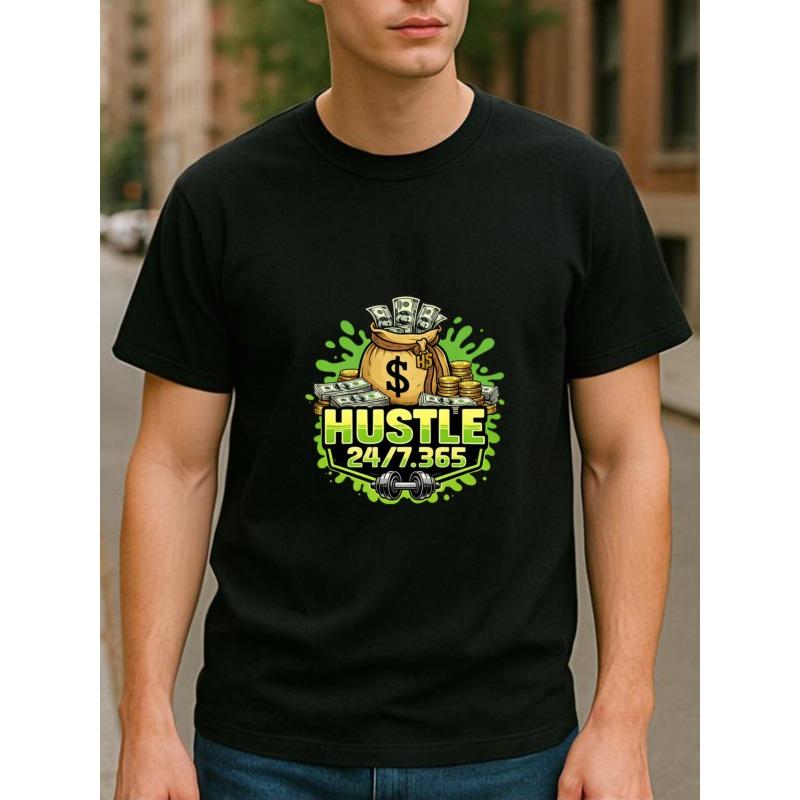 European sizes This HUSTLE Patterned Streetwear Inspirational Fashion T-shirt Is Very Versatile for Fitness 4XL чорний
European sizes This HUSTLE Patterned Streetwear Inspirational Fashion T-shirt Is Very Versatile for Fitness 4XL чорний
