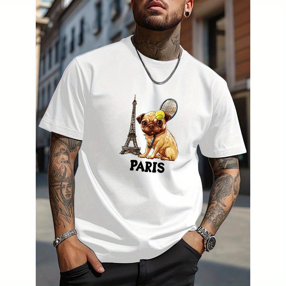 Paris Pug Tennis T-Shirt,Soft Breathable & Fade-Resistant, Classic Fit for Daily Casual Wear XXL белый
Paris Pug Tennis T-Shirt,Soft Breathable & Fade-Resistant, Classic Fit for Daily Casual Wear XXL белый