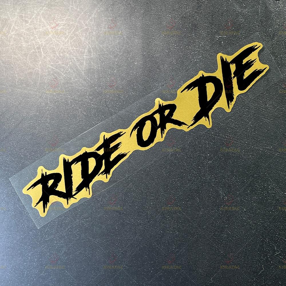 Glod RIDE OR DIE Motorcycle Stickers Waterproof for Motorcycle Fairings Helmet Car Trunk Window Bicycles Universal Vinyl Decals S-15X2.7CM
Glod RIDE OR DIE Motorcycle Stickers Waterproof for Motorcycle Fairings Helmet Car Trunk Window Bicycles Universal Vinyl Decals S-15X2.7CM