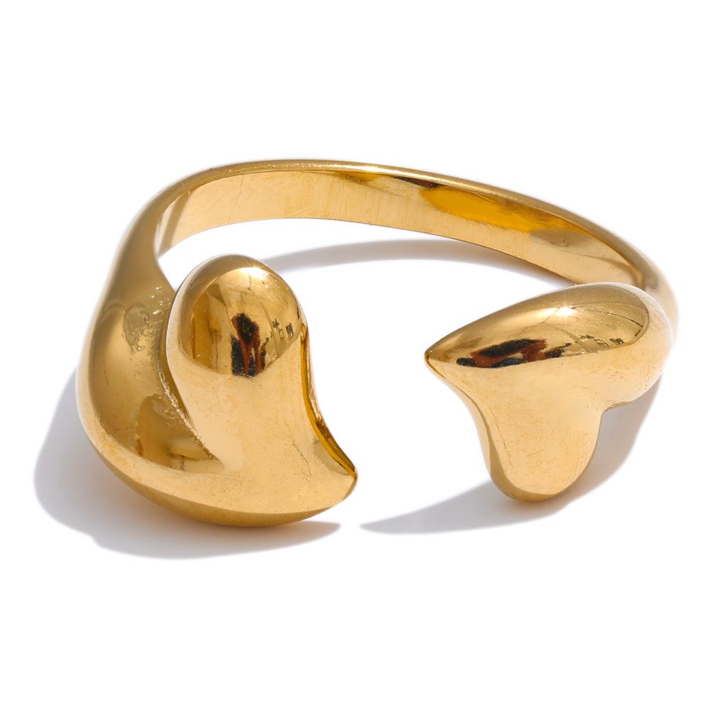Yhpup Minimalist Stainless Steel Metal Heart Adjustable Open Ring Waterproof Texture Charm Romantic Jewelry Wholesale resizable
Yhpup Minimalist Stainless Steel Metal Heart Adjustable Open Ring Waterproof Texture Charm Romantic Jewelry Wholesale resizable
